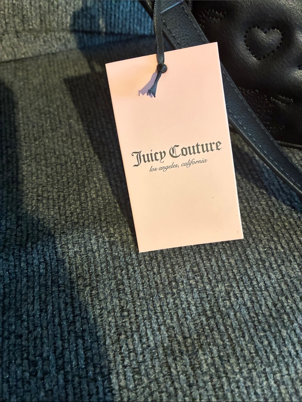 Juicy Couture Liquorice Everything Nice Shoulder Bag With Cherry Scarf NWT - Picture 6 of 7